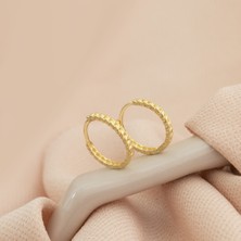 Dkmn Silver Burgulu Gümüş Halka Küpe