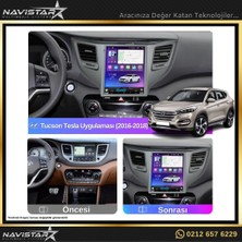 Navistar Hyundai Tucson Tesla 2016-2018 Model 2gb + 32GB Kablosuz Carplay