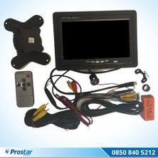 Prostar Araç Monitörü 7 Inç LCD Tft Ekran + 1 Adet Geri Görüş Kam