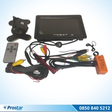 Prostar Araç Monitörü 7 Inç LCD Tft Ekran + 1 Adet Geri Görüş Kam