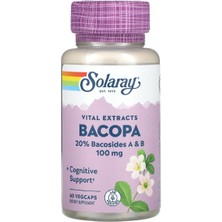 Solaray Vital Extracts, Bacopa, 100 mg, 60 Vegcaps