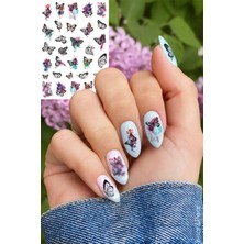 BP Tattoo Kelebek Nail Art Sticker Tırnak Dövmesi