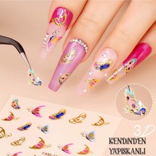 Christmas Yeni Yıl Figürleri Nail Art Tırnak Sticker