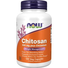Now Chitosan 500 Mg Plus Chromium Weight Management 120 Veg Kapsül