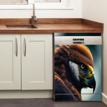 Çizmeli Bulaşık Makinası & Beyaz Eşya Yapışkanlı Folyo Kaplama Sticker  (65X74CM) - Bulaşık Makinesi