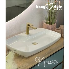 Turkuaz Nova Tezgah Üstü Lavabo 70 cm