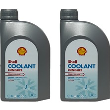 Shell Coolant Longlife 4 Mevsimlik Kırmızı Antifriz 1 Litre 2 Adet