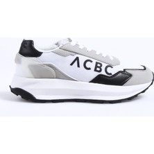 Acbc Beyaz - Siyah Erkek Sneaker Shacbrun