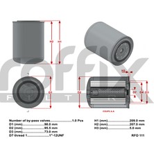 Roffix Yağ Filtresi RFO-111