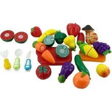 Berattoys 40 Pcs Kesilebilen Meyve Sebze Oyuncak Meyve Kesilen Meyve Evcilik Oyuncakları Mutfak Set