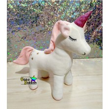 Toptan Bulurum Sevimli Orijinal Peluş Oyuncak Pony Uyku Arkadaşım Unicorn 30 cm Boynuzlu At