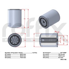 Roffix Yağ Filtresi RFO-146