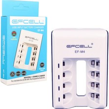 Efcell M4 Aa/aaa 4lü Pil Şarj Cihazı