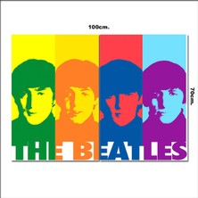 Bedeko Ahşap Tablo The Beatles Poster  70*100CM