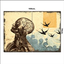 Bedeko Ahşap Tablo Anatomy  70*100CM
