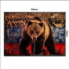 Bedeko Ahşap Tablo Rusya Simgeleri Tarz 70*100CM