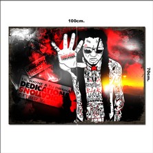 Bedeko Ahşap Tablo  Lil Wayne Baskılı 70*100CM