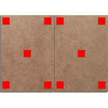 Bedeko Ahşap Tablo Kuru Çınar Yaprağı ve Damlalar  70*100CM