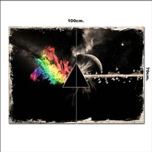 Bedeko Ahşap Tablo Pink Floyd Albüm Kapağı Tarz 70*100CM