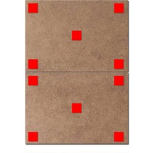 Bedeko Ahşap Tablo Retro Balon ve Sevgili Modern Mdf Tablo