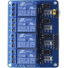 Robotus 4'lü 5V Röle Kartı - 4 Way 5V Relay Module