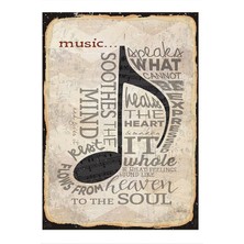 Bedeko Müzik Ruhun Gıdası Modern Ahşap Tablo