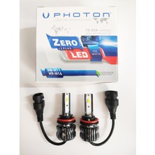 Replax Photon Zero H1 H3 H4 H7 H8 H9 H11 H27 Hb3 9005 Hb4 9006+3 Plus Fansız LED Xenon Buz Beyaz 12V-24V Uyumlu 6000 Kelvin