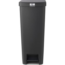 Brabantia Stepup Koyu Gri Plastik Pedallı Çöp Kutusu 40 lt
