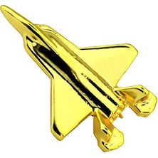 Anahtarlık Sepeti 35EF Uçak Rozet 2.5 cm x 1.6 cm - Gold Görümümlü