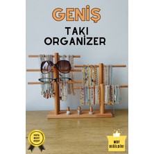 K&G Foot Rest Takı Organizer Ahşap Takı Askısı Geniş Takı Standı. Kolye Askısı Takı Düzenleyici