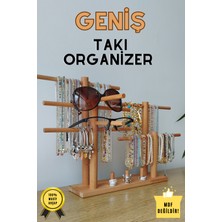 K&G Foot Rest Takı Organizer Ahşap Takı Askısı Geniş Takı Standı. Kolye Askısı Takı Düzenleyici