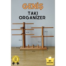 K&G Foot Rest Takı Organizer Ahşap Takı Askısı Geniş Takı Standı. Kolye Askısı Takı Düzenleyici