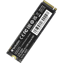 Verbatim Vi3000 2TB 3300MB-3000MB M.2 NVMe PCIe Gen 3 SSD