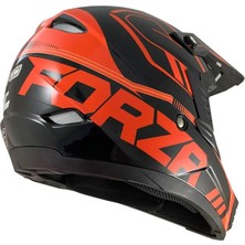 Motoanl Motosiklet Ce Onaylı Kask Içi Yıkanılabilir Kask Forza Orange