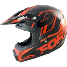 Motoanl Motosiklet Ce Onaylı Kask Içi Yıkanılabilir Kask Forza Orange