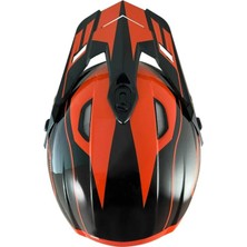 Motoanl Motosiklet Ce Onaylı Kask Içi Yıkanılabilir Kask Forza Orange