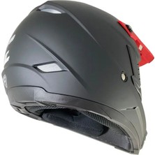 Motoanl Motosiklet Ce Onaylı Kask Içi Yıkanılabilir Kask Mat Black