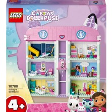 LEGO Gabby’s Dollhouse 10788 - 4 Yaş ve Üzeri Çocuklar için Orijinal Detaylarla Dolu 8 Odalı bir Ev İçeren Yaratıcı Oyuncak Yapım Seti (498 Parça)