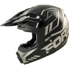 Motoanl Motosiklet Ce Onaylı Kask Içi Yıkanılabilir Cross Kask Forza Sılver