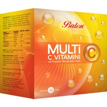 Bazaar Turkey Balen Multi C C Vitamini ve Propolis Şase