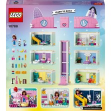 LEGO Gabby’s Dollhouse 10788 - 4 Yaş ve Üzeri Çocuklar için Orijinal Detaylarla Dolu 8 Odalı bir Ev İçeren Yaratıcı Oyuncak Yapım Seti (498 Parça)