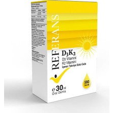 Referans Vitamin D3K2 30 ml 580 Damla