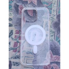 Adom Case iPhone 13 Uyumlu Magsafe Şeffaf Premium Silikon Kılıf