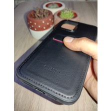 Adom Case iPhone 12 - Kişiye Isme Özel Kartvizitli Deri Telefon Kılıfı