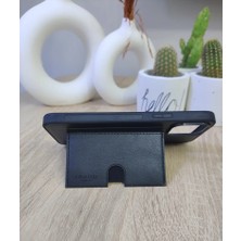 Adom Case iPhone 12 Pro Max - Kişiye Isme Özel Deri Telefon Kılıfı - Kartvizitli Stant Tasarım