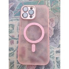 Adom Case iPhone 13 Pro Uyumlu Glory Magsafe Pembe Lens Korumalı Premium Telefon Kılıfı