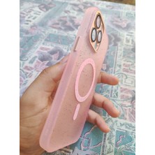 Adom Case iPhone 13 Uyumlu Glory Magsafe Pembe Lens Korumalı Premium Telefon Kılıfı