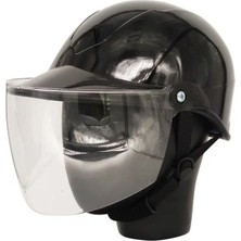 Motoanl Motosiklet Yarım Camlı Kask Jokey Model Black