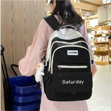 Love Home Öğrenci Okul Çantası Kadın Yeni Naylon Trend Moda Sırt Çantası Büyük Kapasiteli Çok Bölmeli Bilgisayar Sırt Çantası (Yurt Dışından)