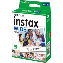 Instax Wide Link Beyaz Yazıcı 10'lu Film Deri Kılıf Albüm Pleksi Çerçeve ve Kıskaçlı Stand